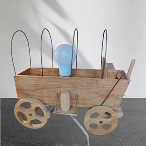 Covered Wagon Lamp without the Cover